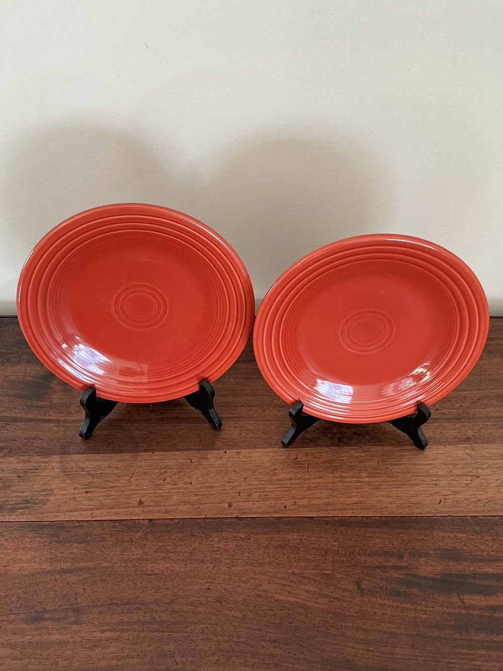 Fiesta 9”  Dinner Plates - Set of 2 in Red Brick Color